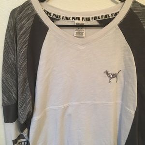 Long sleeve pink sweater